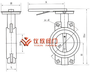 D371F四氟密封對(duì)夾蝶閥