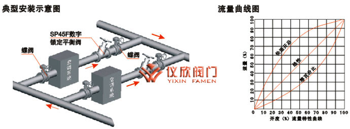 SP45、SP15數(shù)字鎖定平衡閥安裝示意圖