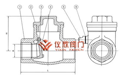 不銹鋼內(nèi)螺紋止回閥