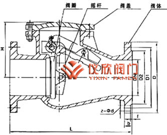 H44鑄鐵止回閥